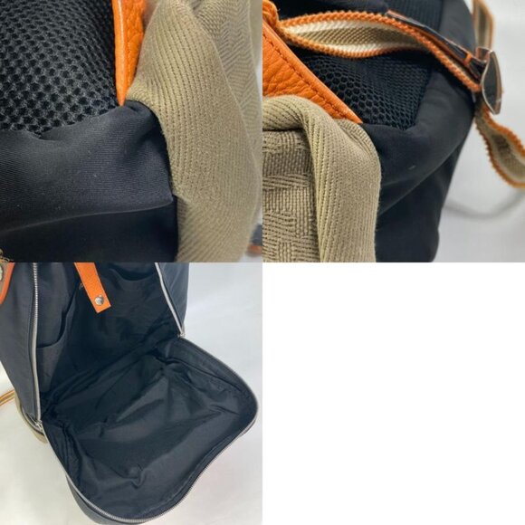 Fendi Backpack Zucca Multi 7 Vz048 Nylon Canvas Black